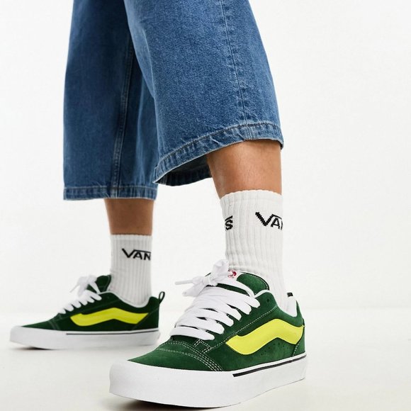NIB Vans Knu Skool Green/True White VN0009QCBGN  US Men 11.5/12 - Picture 7 of 13